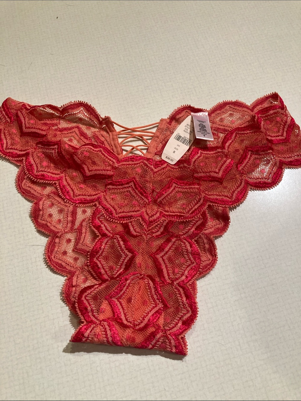 Very Sexy lace Tanga size small